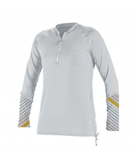 O'NEILL WMNS RASHGUARD Front Zip L/S Sun Shirt white/mika