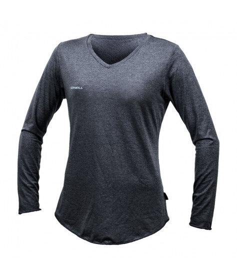 O'NEILL WMNS HYBRID L/S V-Neck Sun Shirt - slate