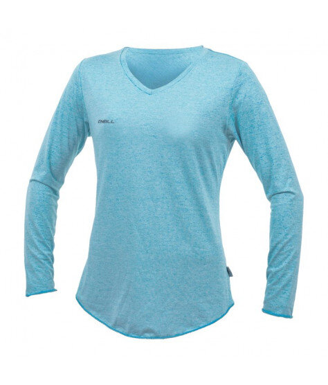O'NEILL Womens RASHGUARD HYBRID L/S V-Neck Sun Shirt turquoise