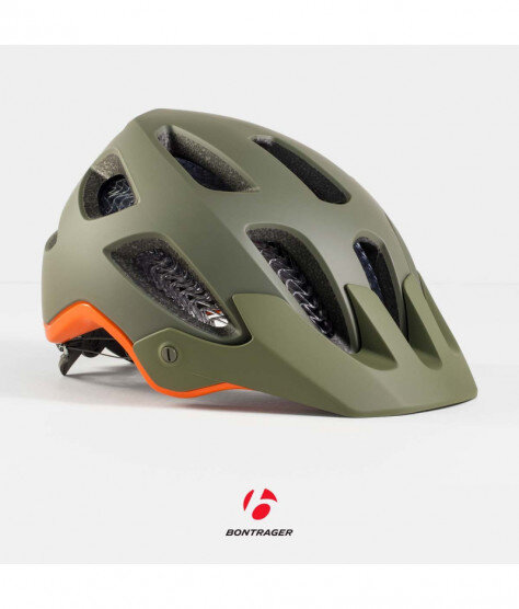 BONTRAGER RALLY HELMET olive grey/roarange