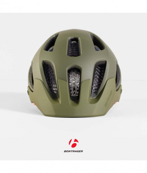 BONTRAGER RALLY HELMET olive grey/roarange