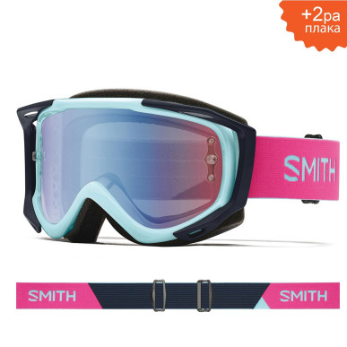 Вело маска SMITH FUEL V2 Iceberg Peony | S2 BLUE Sensor Mirror