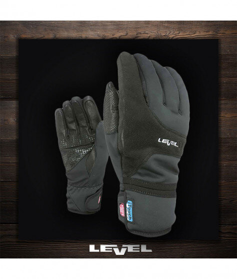 Level Tempest I-Touch Black | Зимни ръкавици – TrueRiders