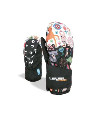 Level Animal Mitt PK Black 2020 | Детски ски ръкавици