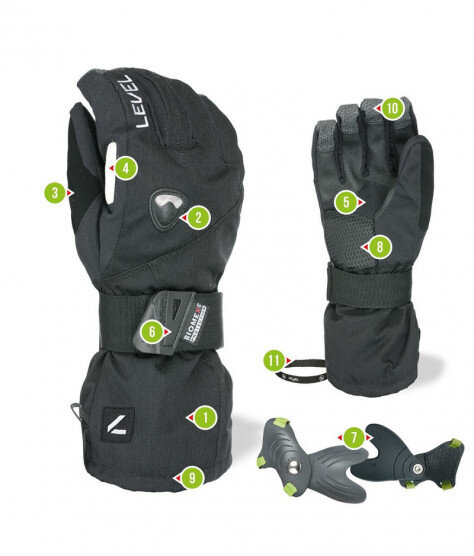 LEVEL FLY Black | Ски / Сноуборд ръкавици