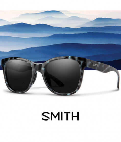 SMITH CAPER BLUE HAVANA BLACK Chromapop Grey Mirror