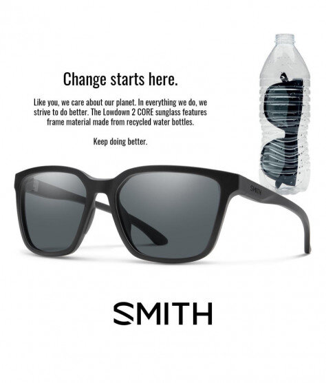 SMITH SHOUTOUT CORE MATTE BLACK Polarized Gray