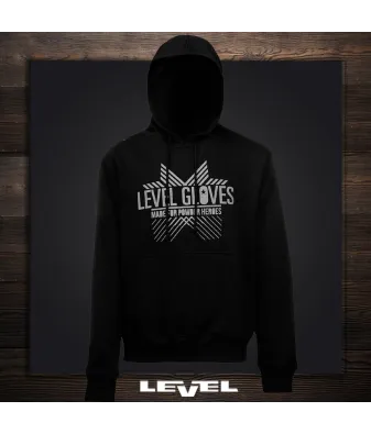 Level Hoodie Black | Суитшърт с качулка – TrueRiders