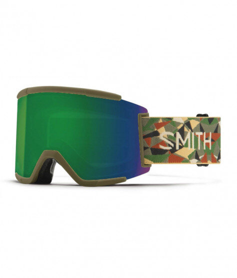 SMITH SQUAD XL alder geo camo | S2 CHROMAPOP Everyday Green Mirror | ски & сноуборд маска