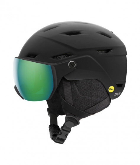 SMITH SURVEY J MIPS matte black green mirror | ски & сноуборд каска