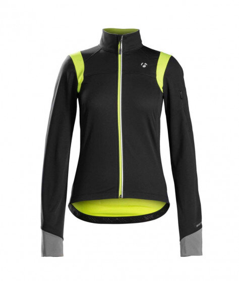 Bontrager Meraj S2 Softshell Women's Jacket/ Black/ Visibility Yellow