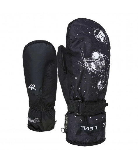 Level Junior Mitt Black-White | Детски ски ръкавици