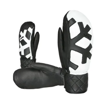 Level Coco Mitt Black-White - Women's Ski Mittens