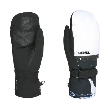 Level Venus Mitt Black-White - Women's Ski Mittens