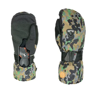 Level Fly Mitt Camo - Kids' Snowboard Mittens