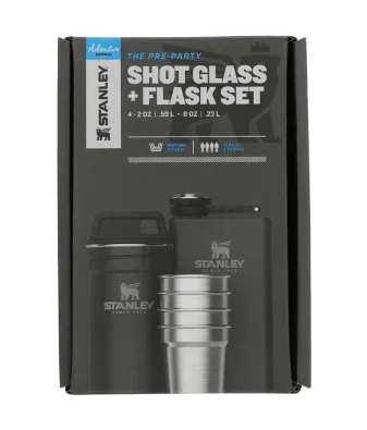 Stanley Pre-Party Shotglass + Flask Pebble | Термос