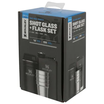 Stanley Pre-Party Shotglass + Flask Pebble | Термос Stanley Pre-Party Shotglass + Flask Pebble | Термос