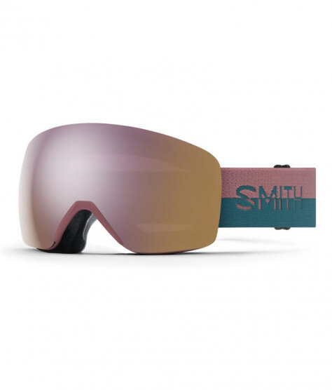 SMITH SKYLINE chalk rose split | S2 CHROMAPOP Everyday RoseGold Mirror | ски & сноуборд маска