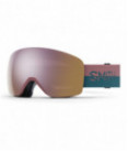 SMITH SKYLINE chalk rose split | S2 CHROMAPOP Everyday RoseGold Mirror | ski & snowboard google