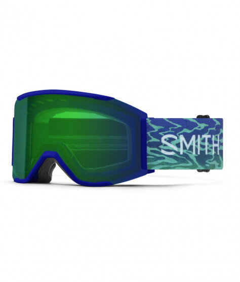 SMITH SQUAD MAG lapis brain waves | S2 CHROMAPOP Everyday Green Mirror | ски & сноуборд маска