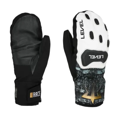 Level Race Replica Mitt PK White - Ski Mittens