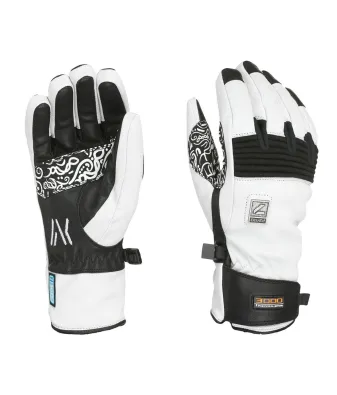 Level Icon Black-White - Ski Gloves