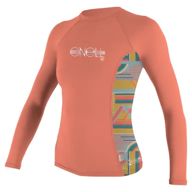 O'Neill Girls Premium Skins L/S - Раш Гард с Дълъг Ръкав за Момичета