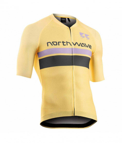 NORTHWAVE BLADE AIR 2 yellow | Мъжко шосейно/ХС джърси с къс ръкав за колелоездене
