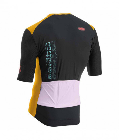 NORTHWAVE EXTREME EVO ochre/black | Мъжко шосейно/ХС джърси с къс ръкав за колелоездене