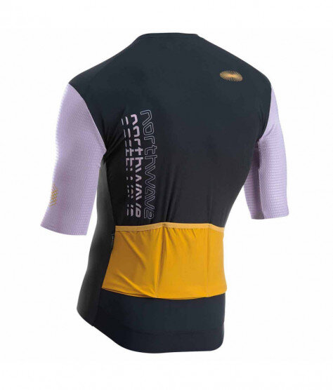 NORTHWAVE EXTREME EVO black/lilac | Мъжко шосейно/ХС джърси с къс ръкав за колелоездене