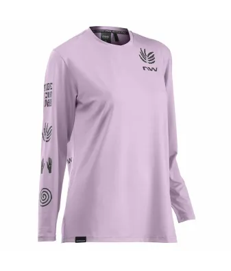 Northwave Xtrail Lilac - Women's Bike Long Sleeve Jersey