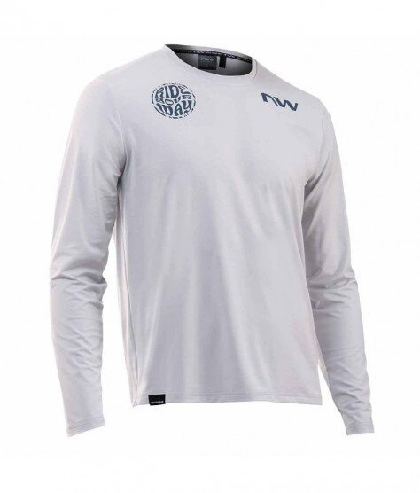 NORTHWAVE XTRAIL 2 light grey | Мъжко МТБ джърси с дълъг ръкав за колелоездене