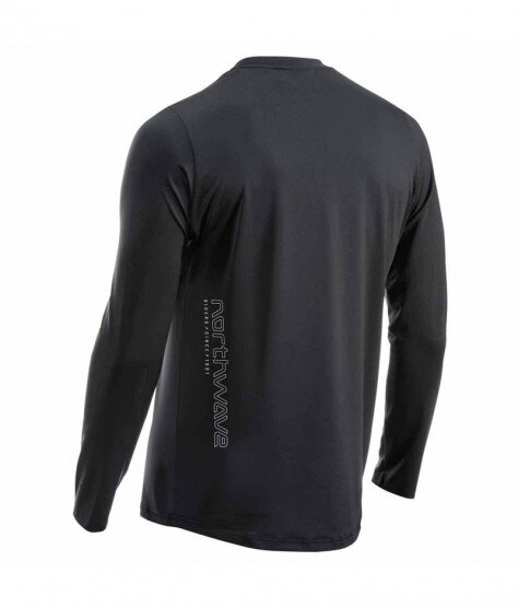 NORTHWAVE BOMB black/light grey | Мъжко МТБ джърси с дълъг ръкав за колелоездене