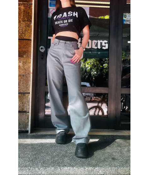 Женски TrueRiders панталон Dara - сив