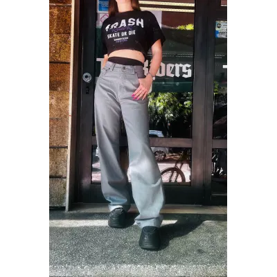 Женски TrueRiders панталон Dara - сив