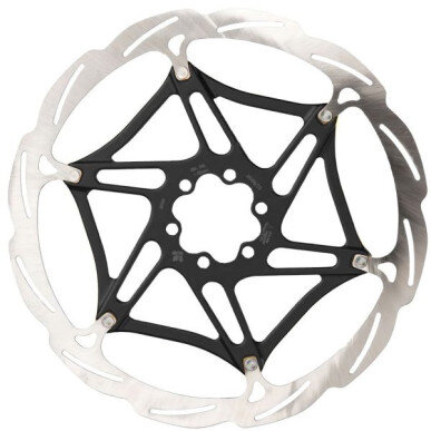 FORMULA 2 PIECES DISC WITH BLACK INTERNAL 6-BOLT - 203MM