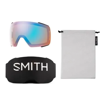 SMITH IO MAG black | S2 CHROMAPOP Everyday Blue Mirror | ски & сноуборд маска