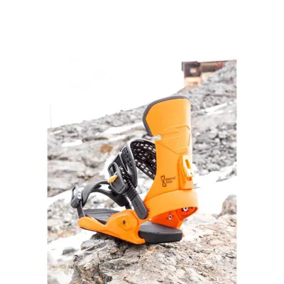Drake Fifty Orange/Black 2025 - Men's Snowboard Bindings