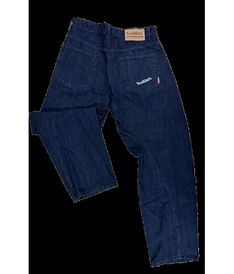 ТrueRiders панталони | широк кривак | dark denim