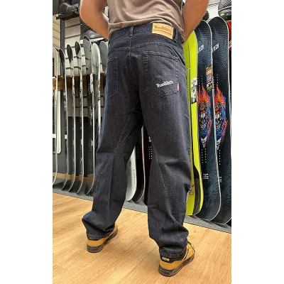 ТrueRiders панталони | широк кривак | dark denim