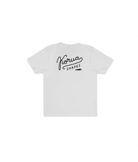 KORUA Script Shirt- WHITE