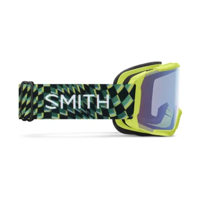 SMITH DAREDEVIL Electric Lime Left Turn | S2 BLUE Sensor Mirror | ски & сноуборд маска