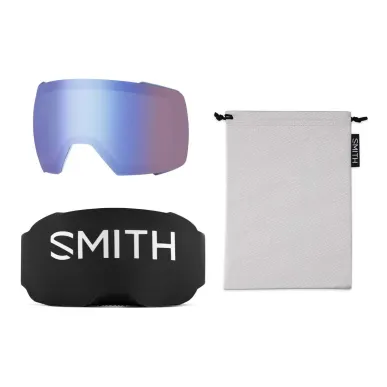 SMITH I/O MAG XL Granite Blue | S2 CHROMAPOP Everyday Blue Mirror | ски & сноуборд маска