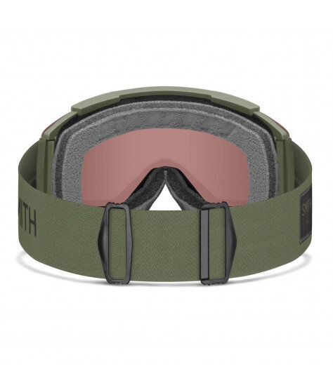 SMITH SQUAD XL Fatigue Green | S2 CHROMAPOP Everyday Red Mirror | ски & сноуборд маска