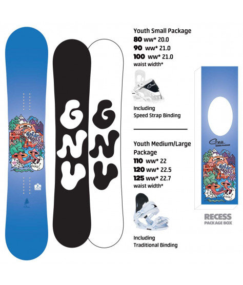 2026 GNU RECESS PACKAGE - MINI 80 | Сноуборд дъска