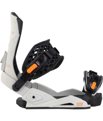 Drake Super Sport Grey/Orange - Men's Snowboard Bindings