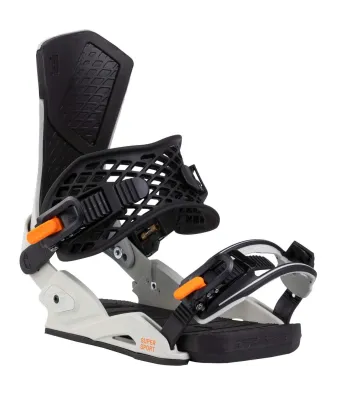 Drake Super Sport Grey/Orange - Men's Snowboard Bindings