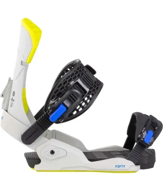 Drake Fifty Grey/Lime 2026 - Men's Snowboard Bindings