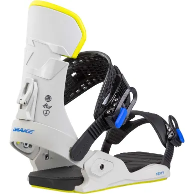Drake Fifty Grey/Lime 2026 – Men's Snowboard Bindings – view 3