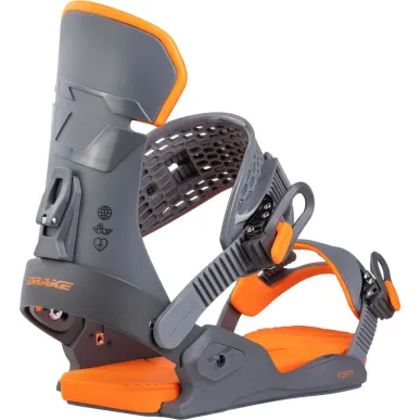 2026 DRAKE FIFTY dark grey/orange | Мъжки сноуборд автомати